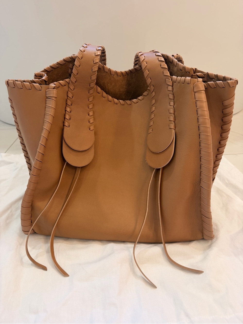 Chloé Mony Medium Light Tan Leather Tote - Picture 4 of 16